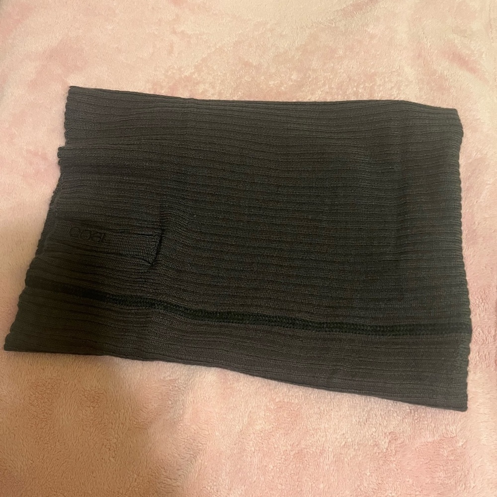 Coal Ribbed neck warmer